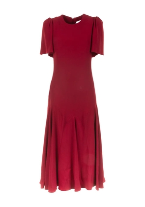 Alexander McQueen round-neck midi dress - Red