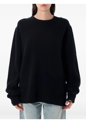extreme cashmere ribbed-knit sweater - Black