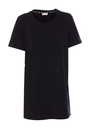 LIU JO logo-embroidered T-shirt - Black