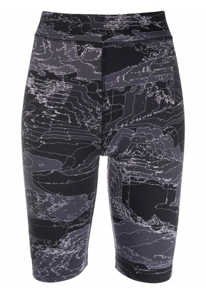 MCQ high-rise fitted cycling shorts - Black