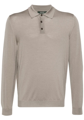 Zanone fine-knit polo shirt - Brown