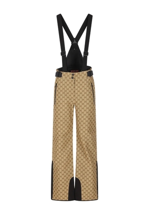 Gucci GG jacquard braces jumpsuit - Neutrals