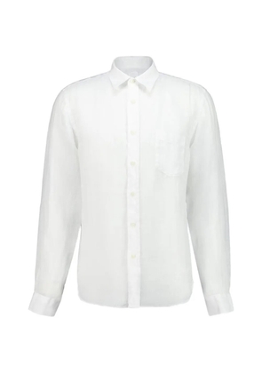 120% Lino long-sleeve regular shirt - White