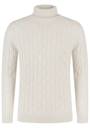 Borrelli cable-knit sweater - Neutrals