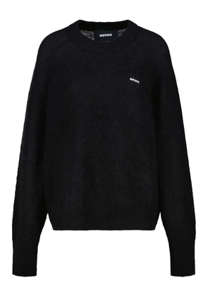 ROTATE BIRGER CHRISTENSEN logo-detail crew-neck sweater - Black