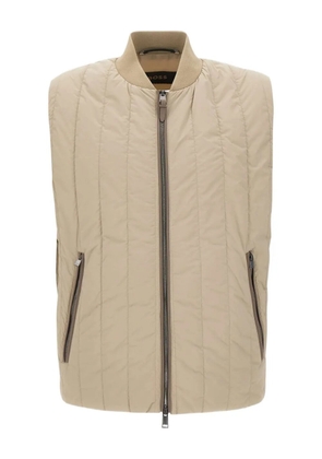 BOSS quilted zip-front gilet - Neutrals