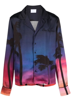 BLUE SKY INN logo-embroidered long-sleeve shirt