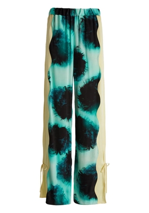 Del Core printed trousers - Green