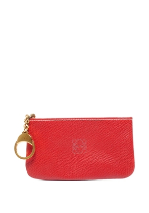 Loewe Pre-Owned 2000s Anagram leather pouch - Red
