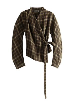 Cortana checks tie jacket - Brown