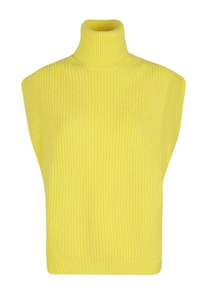 Department 5 turtleneck sleeveless sweater - Yellow