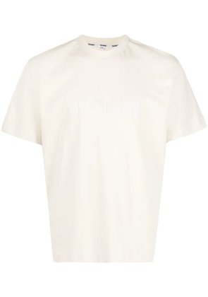 Sunnei logo-print cotton T-shirt - Neutrals