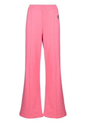 Chiara Ferragni logo-embroidered elasticated-waist track pants - Pink