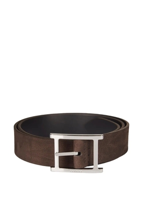 Orciani Amalfi geometric-buckle belt - Brown
