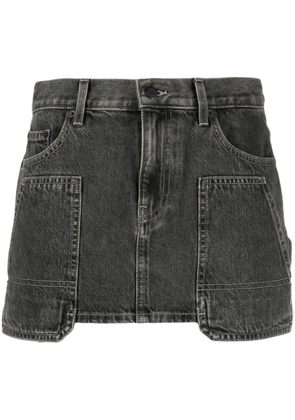Helmut Lang carpenter denim miniskirt - Grey
