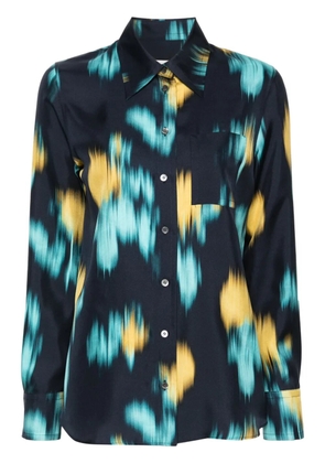 Lanvin abstract-print shirt - Blue