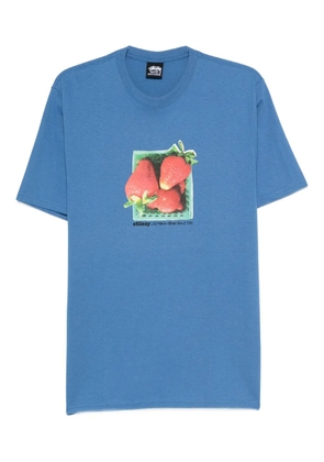 Stüssy strawberry-print T-shirt - Blue