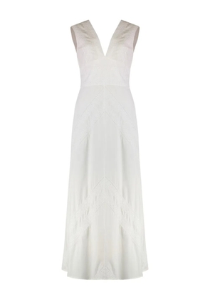 Kristina Ti V-neck dress - White