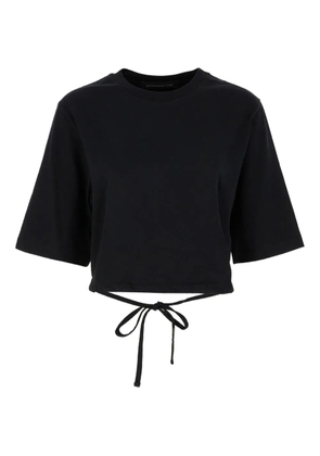 Department 5 tie-back cropped t-shirt - Black