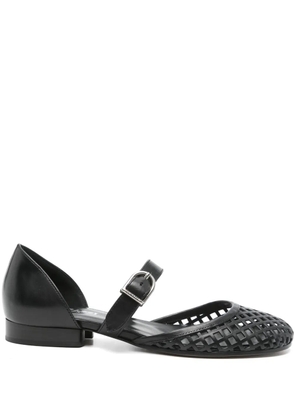 Durazzi Milano cut out-detail ballet flats - Black