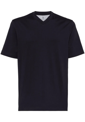 Brunello Cucinelli V-neck cotton T-shirt - Black