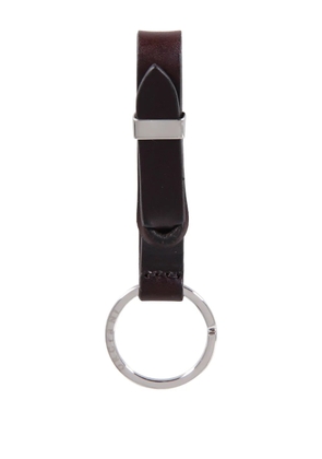 Orciani leather keyring - Brown