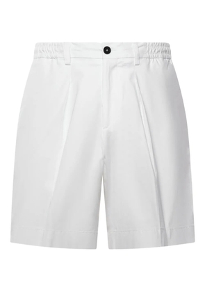 BE ABLE pleated cotton shorts - White