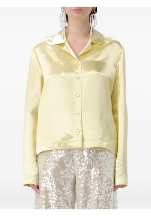 Philosophy Di Lorenzo Serafini satin long-sleeve shirt - Yellow