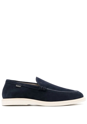 Hogan almond-toe suede loafers - Blue
