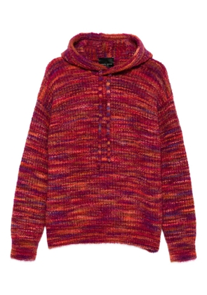 Roberto Collina drop-shoulder hoodie - Pink