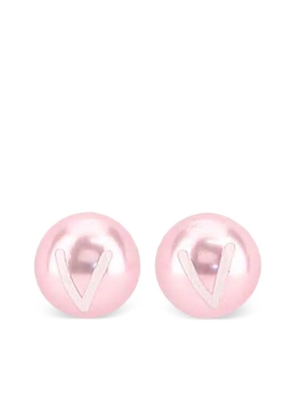 VTMNTS logo metallic earrings - Silver