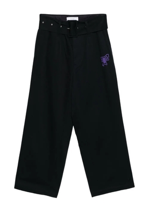 Facetasm logo-embroidered trousers - Blue