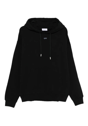 Off-White logo-motif hoodie - Black
