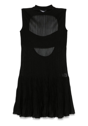 ANDREĀDAMO ribbed mini dress - Black
