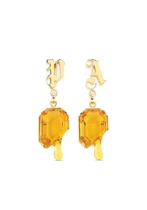 Palm Angels stone-pendant earrings - Gold