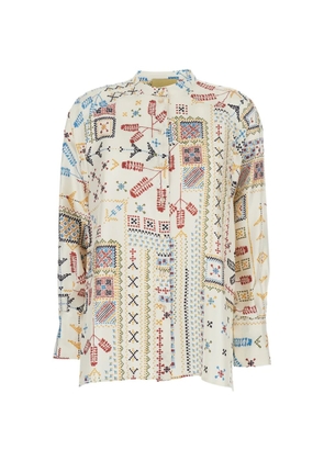 Momoni buttoned geometric-print shirt - Neutrals