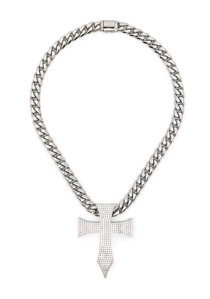DARKAI XXL Gothic Cross necklace - Silver