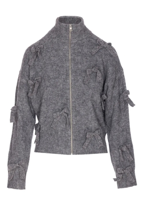 Aniye By bow-detail zip jacket - Grey
