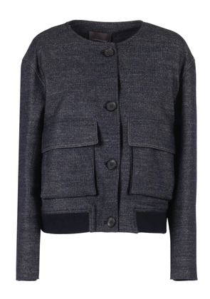 Lorena Antoniazzi button patch-pocket jacket - Blue