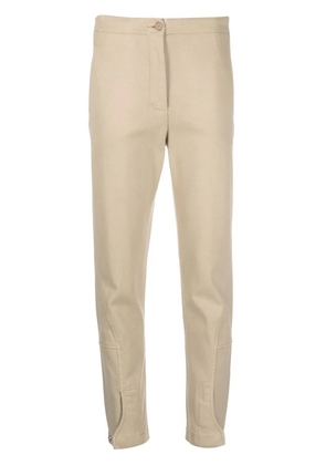 ASPESI high-waisted wool trousers - Neutrals