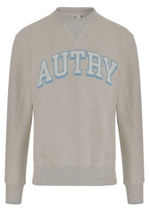 Autry logo-print cotton sweatshirt - Grey