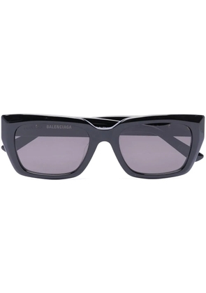 Balenciaga Eyewear logo-lettering square-frame sunglasses - Black