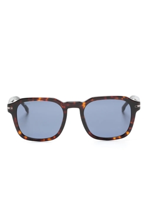 BOSS rectangle-frame sunglasses - Brown