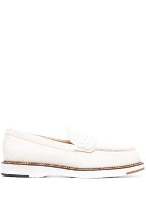 Tod's panelled chunky-sole loafers - White