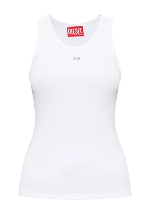 Diesel T-Anky-D ribbed logo top - White