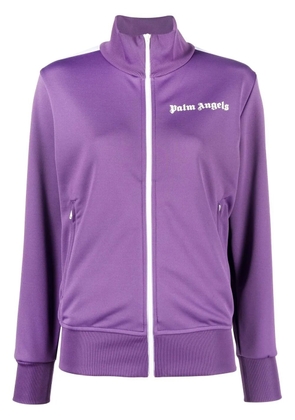 Palm Angels logo-print track jacket - Purple