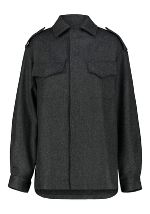 DRHOPE flap pockets shirt jacket - Grey