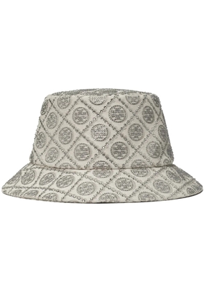 Tory Burch embellished bucket hat - Grey
