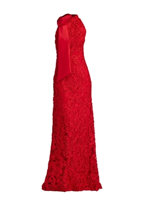 Tadashi Shoji bow-detail maxi dress - Red