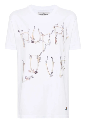 Vivienne Westwood Bones 'n chain cotton T-shirt - White